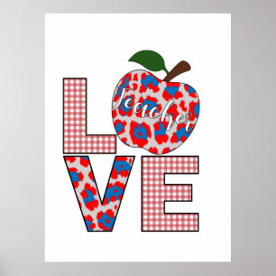 Poster Teacher Art Love Teaching