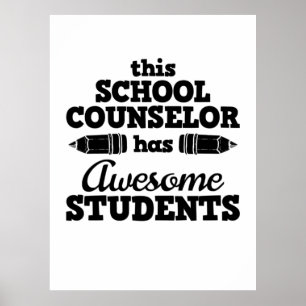 Poster Teacher School Counselor