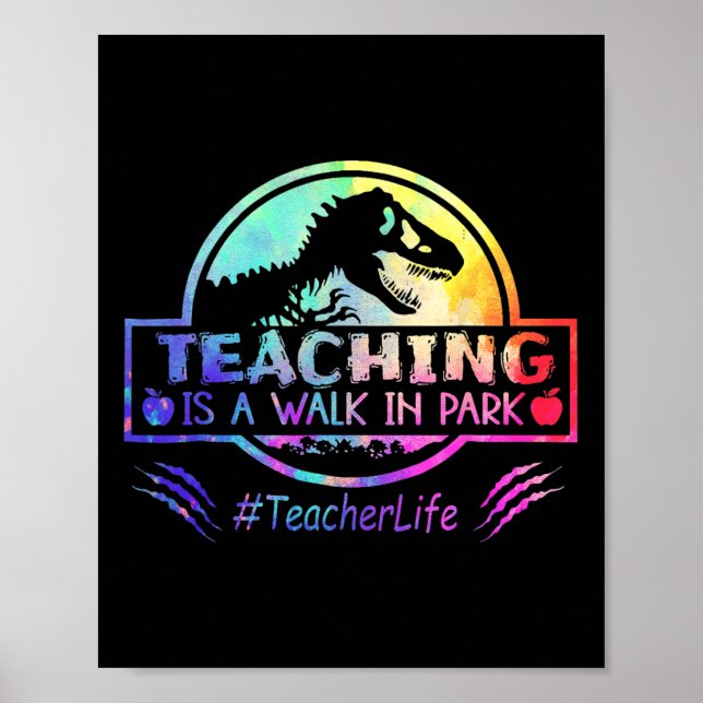 Poster Teaching Is A Walk In Park (Devant)