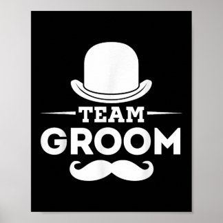 Poster Team Groom Crew Party Grooms Bachelor