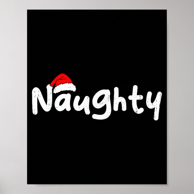 Poster Team Naughty Funny Christmas Couple Matching Team  (Devant)
