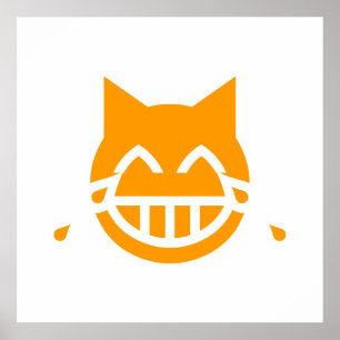 Poster Tears of Joy Emoji Cat