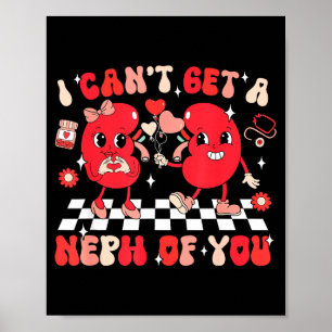 Poster Tech de dialyse rénale Saint-Valentin Groovy Je ne