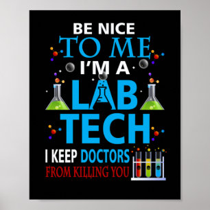 Poster Technicien de laboratoire Médicale Lab Tech
