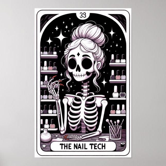 Poster Technicien de ongle de Tarot (Devant)