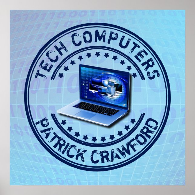 Poster Technicien De Réparation De Service Informatique O (Devant)