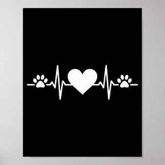 Poster Technicien vétérinaire amour pour les animaux véto
