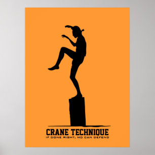 Poster Technique de grue - Si fait correctement, aucun ne