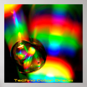 Poster Techno Color Dream