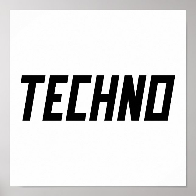 Poster TECHNO Music (Devant)