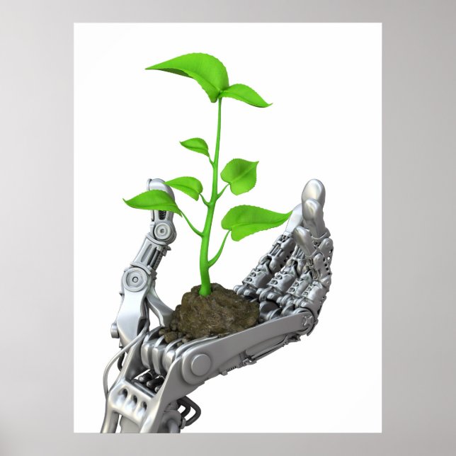 Poster Technologie de pointe et écologie (Devant)