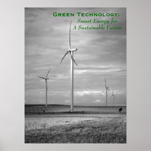 Poster Technologie verte : énergie intelligente (Devant)