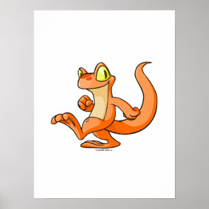 Poster Techo orange en quête