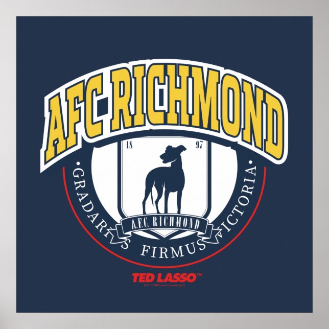 Poster Ted Lasso | AFC Richmond Athletic Circle Badge (Devant)