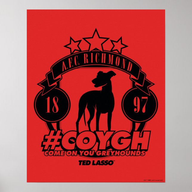Poster Ted Lasso | AFC Richmond #COYGH (Devant)