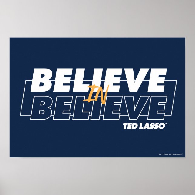 Poster Ted Lasso | Croire en la foi (Devant)