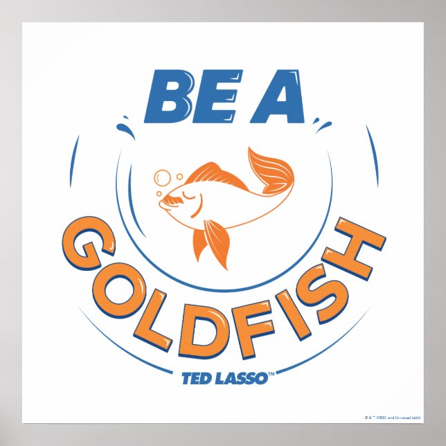 Poster Ted Lasso | Être un poisson d'or (Devant)