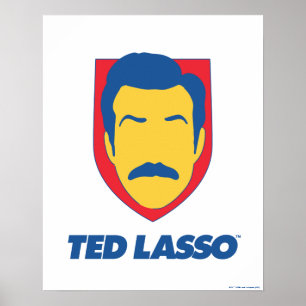 Poster Ted Lasso   Icône face