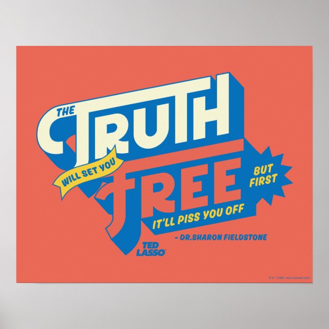 Poster Ted Lasso | La Vérité Vous Libérera (Devant)