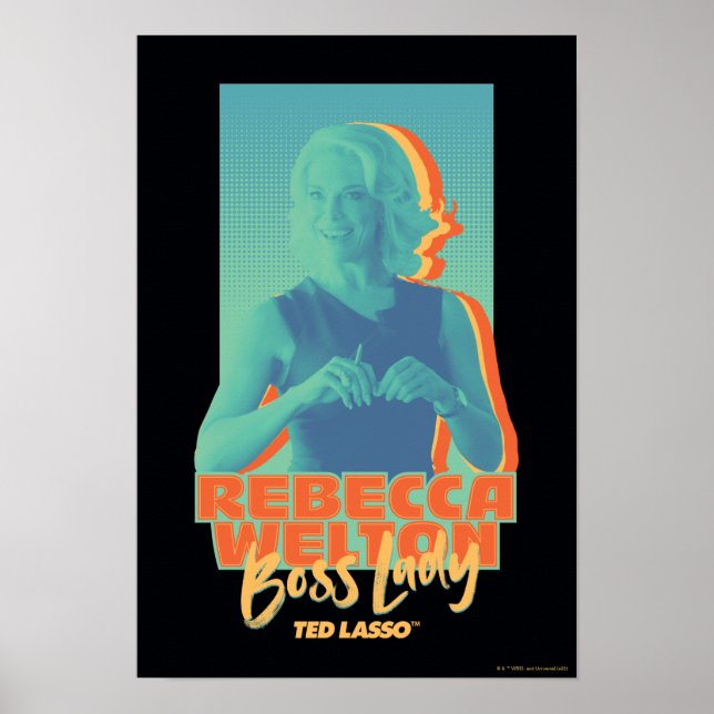 Poster Ted Lasso | Rebecca Welton Boss Lady Graphic (Devant)