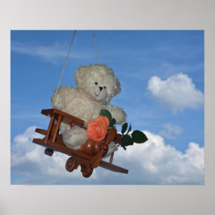 Poster Teddy auf Reisen