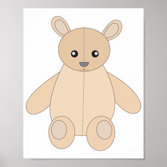 Poster Teddy Bear (Devant)