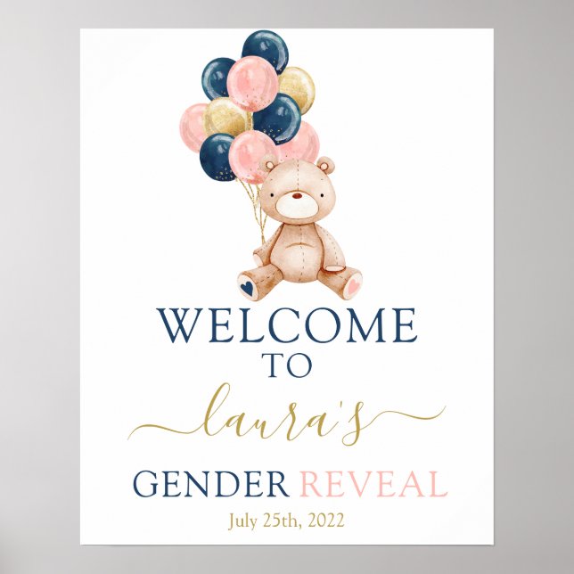 Poster Teddy Bear Sexe Reveillez Signal de bienvenue (Devant)