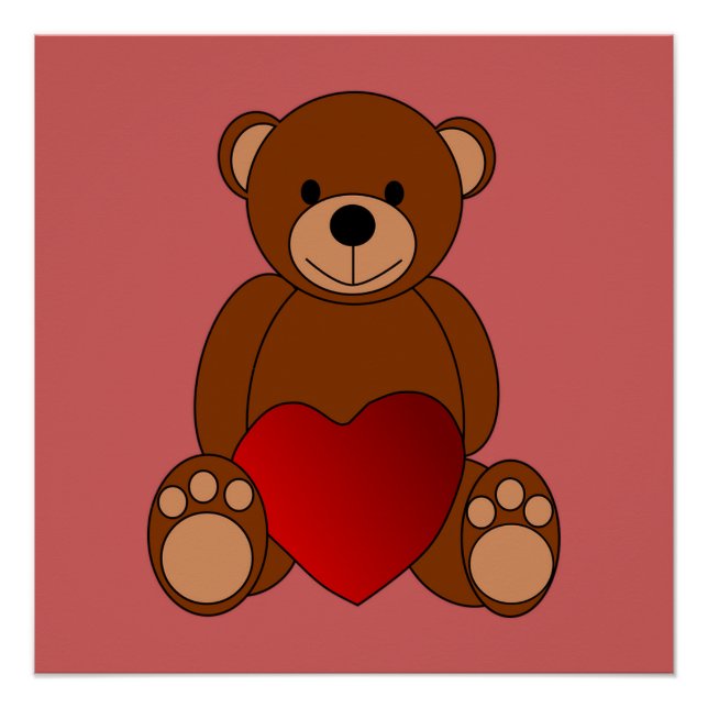 Poster Teddy Love (Devant)
