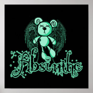 Poster TEDDY NOXIEUX - Absinthe La Fée Verte