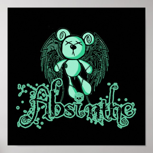 Poster TEDDY NOXIEUX - Absinthe La Fée Verte (Devant)