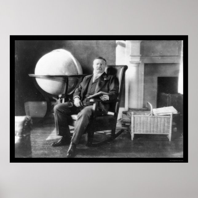 Poster Teddy Roosevelt dans Repose 1908 (Devant)