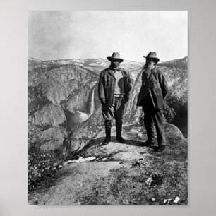 Poster Teddy Roosevelt et John Muir - Glacier Point
