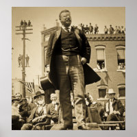 Teddy Roosevelt Parle 1905 Vintage