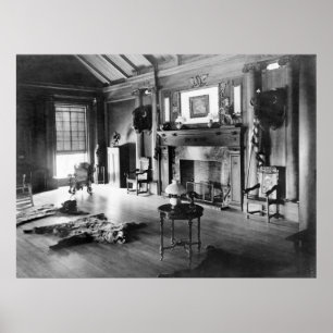 Poster Teddy Roosevelt's Hunting Room, 1905