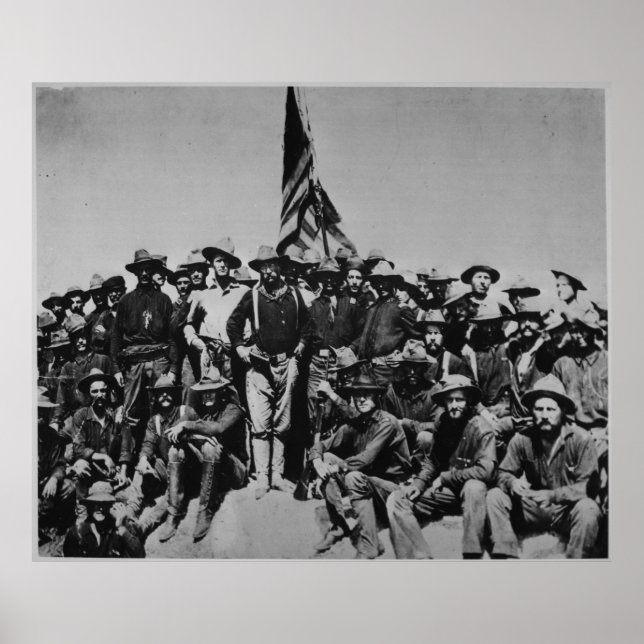 Poster Teddy's Colts Teddy Roosevelt Rough Riders 1898 (Devant)