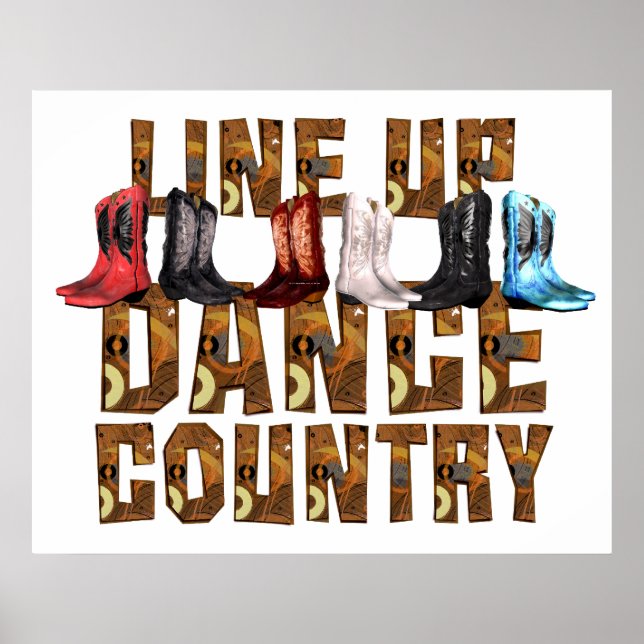 Poster TEE Country Line Dance (Devant)