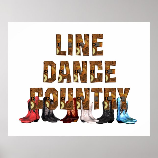 Poster TEE Country Line Dance (Devant)