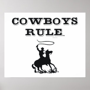 Poster TEE Cowboys Rule