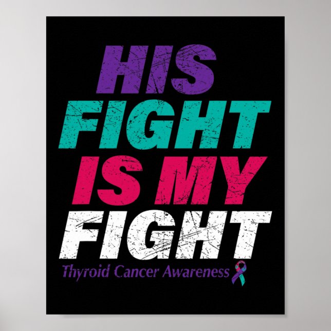 Poster Tee de sensibilisation au cancer (Devant)