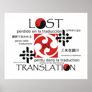 Poster TEE perdu dans la traduction
