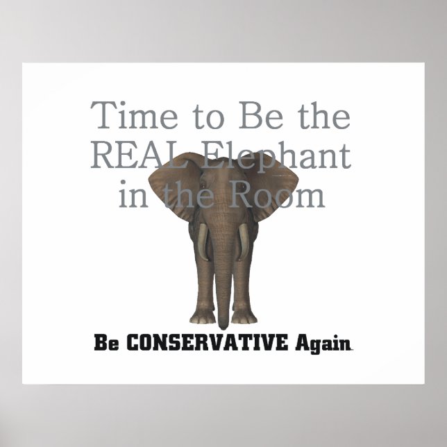 Poster TEE Real Elephant (Devant)