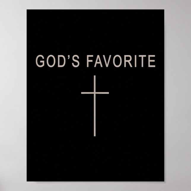 Poster Teen Girl God's Favorite Christian Minimalist Todd (Devant)