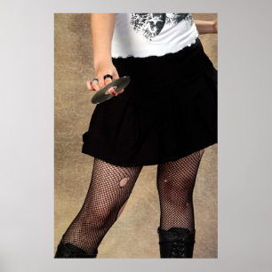 Poster Teenager holding a CD   