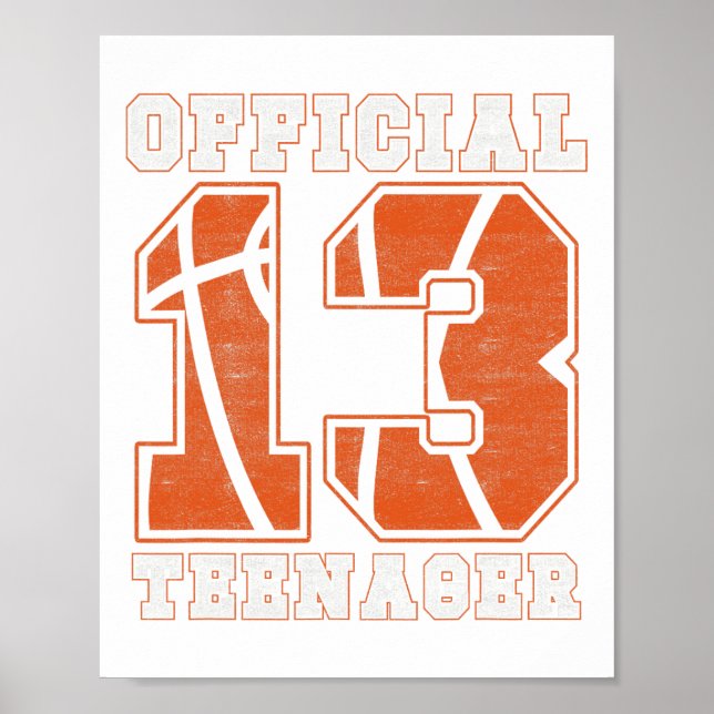 Poster Teenager officiel 13e anniversaire Boy Party Byske (Devant)