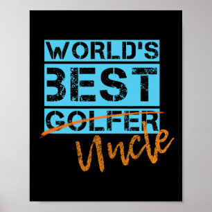 Poster Tées de golf Denali Homme Oncle drôle de golf 