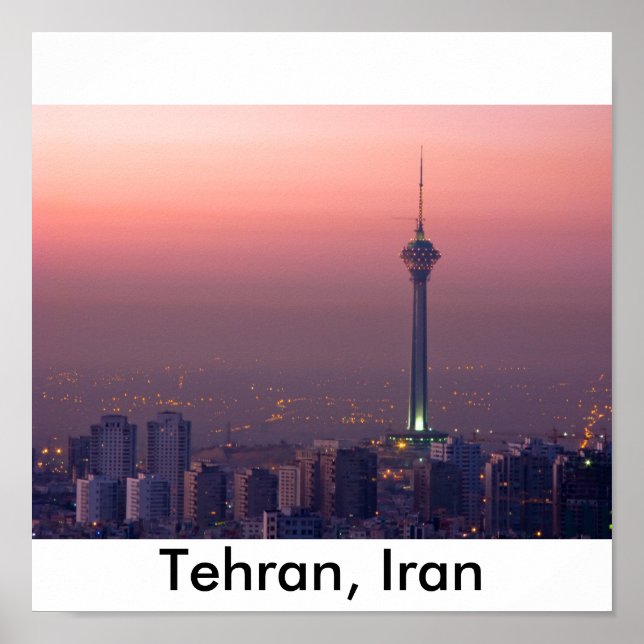 Poster Téhéran en Iran (Devant)
