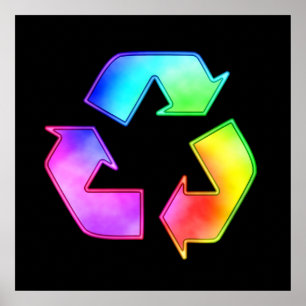 Poster Teignez en nouant l'affiche de symbole de