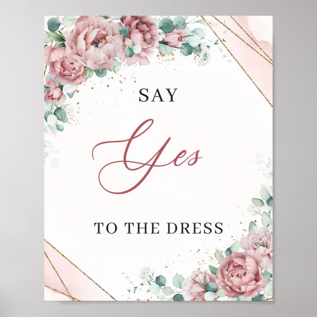 Poster Teint floral or Panneau de jeu "Say Yes to the Dre (Devant)