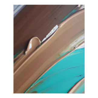 Poster Teinte Terreuse de Téâl et Texture Abstraite d'Arg