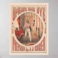 Teinture à cheveux Uphams, vers 1864